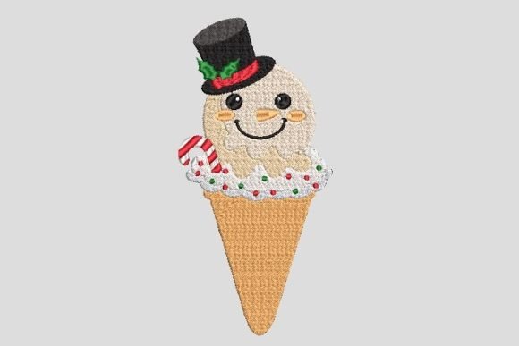 Christmas Candy Ice Cream Cone Embroidery Design Review
