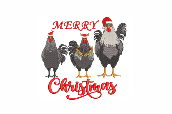 Christmas Chickens Embroidery Design Review