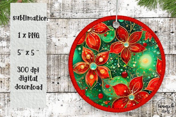Christmas Embroidery Poinsettia Ornament Review for Apparel Projects