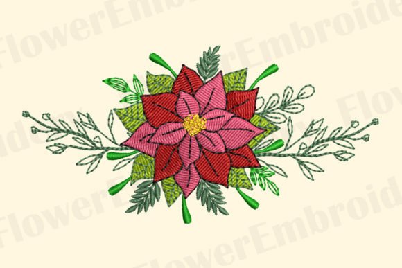 Christmas Flowers Machine Embroidery Design Review