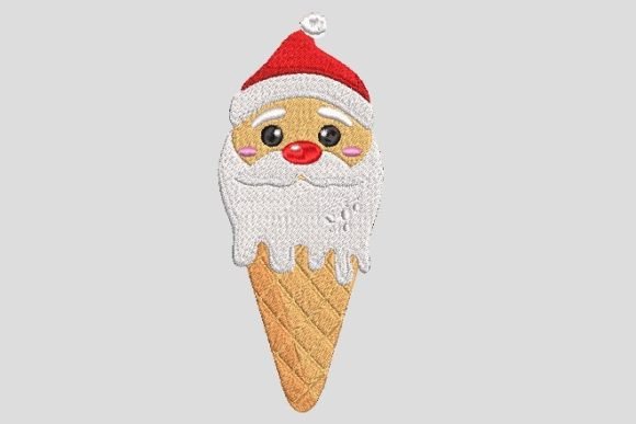 Christmas Ice Cream Cone Embroidery File Review for Business Use
