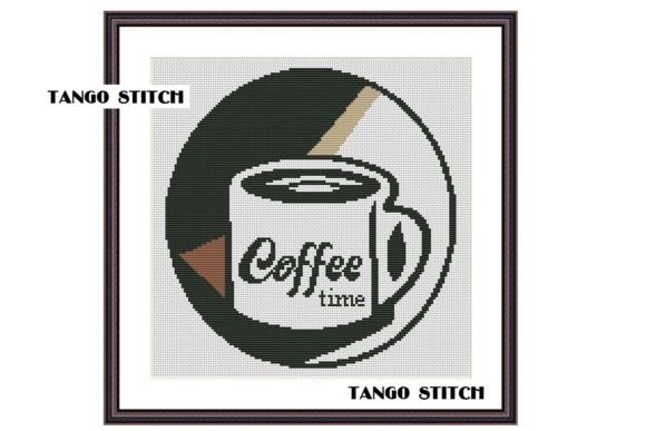 Coffee Time Cup Cross Stitch Embroidery Review for Handmade Gifts