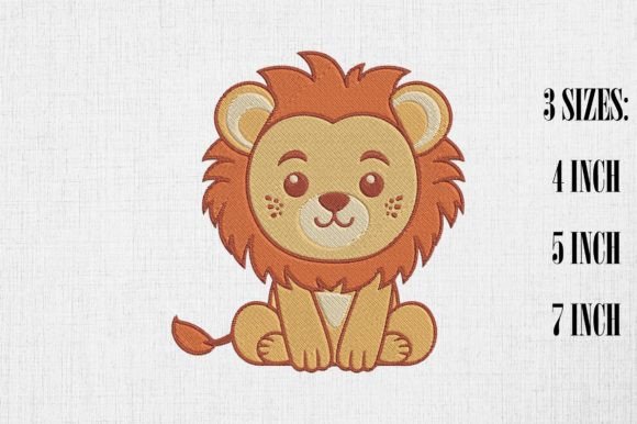 Cute Kawaii Lion Embroidery Design Review for Seasonal Projects
