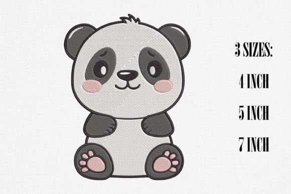 Cute Panda Embroidery: A Must-Have for Craft Fair Displays