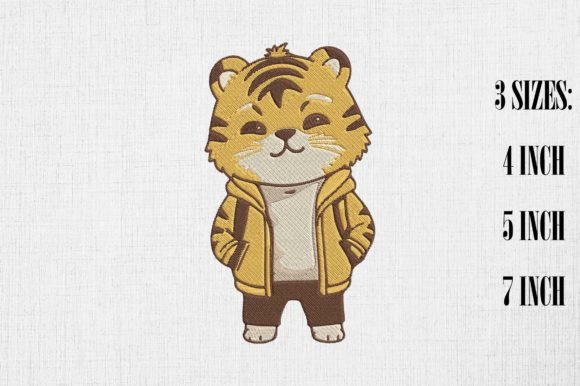 Cute Tiger Embroidery Design Review for Boutique Apparel
