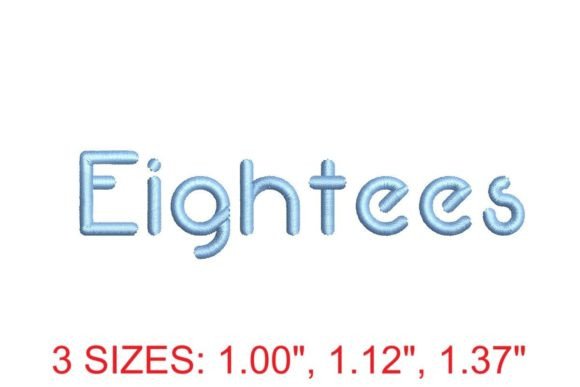 Eightees Embroidery Font Review for Creative Sellers