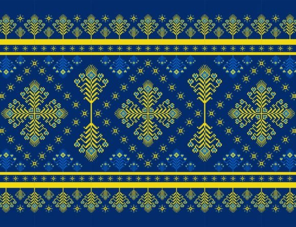 Embroidery Ethnic Floral Border Pattern Review for Gift Makers