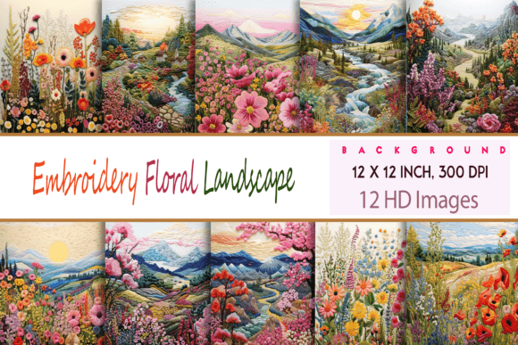 Embroidery Floral Landscape Review for Handmade Gifts