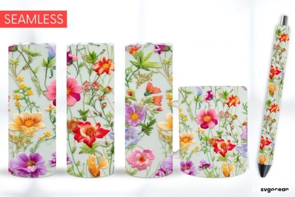 Embroidery Flowers Sublimation for Business Use