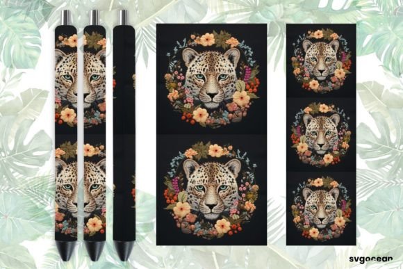 Embroidery Leopard Pen Wraps Sublimation Design Review