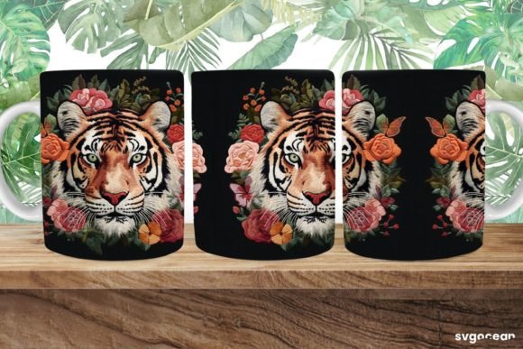 Embroidery Tiger Mug Sublimation Design Review