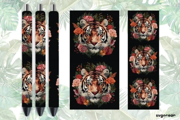 Embroidery Tiger Pen Wraps Sublimation Design Review