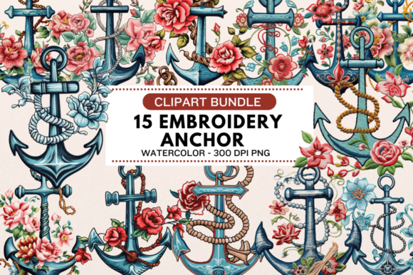 Free Embroidery Anchor Clipart Bundle Review for Boutique Sweatshirts