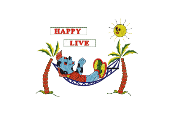 Happy Dog Embroidery Design: A Festive and Versatile Addition