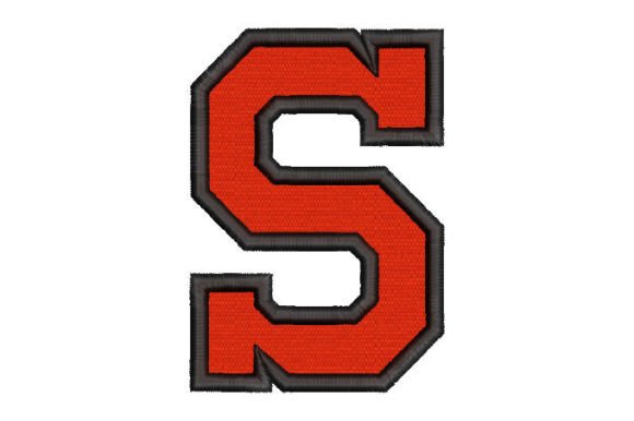 Letter S with Applique Embroidery Design Review for Apparel Projects