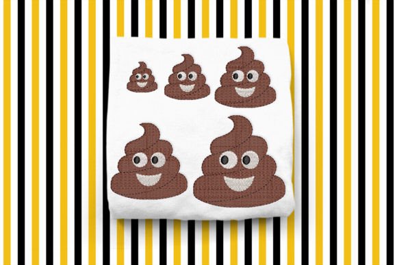 Poop Emoji Mini Embroidery: A Playful Design for Personalized Gifts