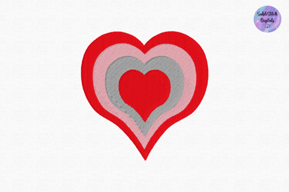 Retro Heart Embroidery Design Review for Real Projects