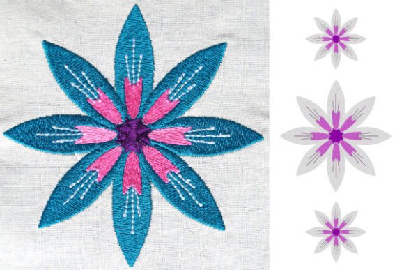 Summer Flower Embroidery File: A Seasonal Design with Versatile Appeal